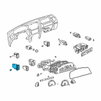 OEM 2002 Toyota 4Runner Window Switch Diagram - 84821-35020