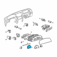 OEM 2001 Toyota 4Runner Tachometer Assy, Engine Diagram - 83881-3D250