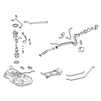 OEM 2015 Toyota Prius V Filler Hose Clamp Diagram - 90460-40005