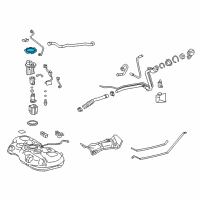 OEM 2012 Toyota Prius V Fuel Pump Assembly Lock Ring Diagram - 77144-47050