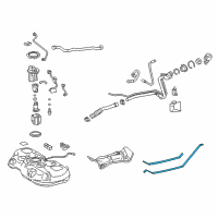 OEM Toyota Prius V Fuel Tank Strap Diagram - 77602-47060