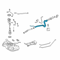 OEM 2015 Toyota Prius V Filler Pipe Diagram - 77201-47161