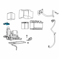 OEM 2020 Jeep Compass Strap-Battery Diagram - 68304793AB