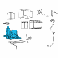 OEM 2021 Jeep Compass Battery Diagram - 68357133AD