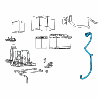 OEM 2020 Jeep Compass Battery Positive Wiring Diagram - 68309053AE