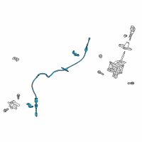 OEM 2017 Ford C-Max Shift Control Cable Diagram - DM5Z-7E395-D