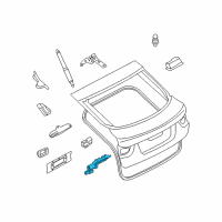 OEM 2012 BMW X6 Trunk Lid Power Lock Drive Diagram - 67-10-7-114-613