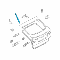 OEM BMW X6 Gas-Filled Strut, Rear Lid, Left Diagram - 51-24-7-201-939