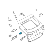 OEM BMW 535xi Trunk Lid Lock Diagram - 51-24-7-114-612