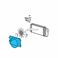 OEM Ford F-150 Heritage Fan Shroud Diagram - 2L3Z-8146-AC