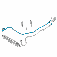 OEM 2020 BMW Z4 TRANSMISSION OIL COOLER LINE Diagram - 17-22-8-654-898