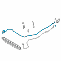 OEM BMW TRANSMISSION OIL COOLER LINE Diagram - 17-22-8-654-898