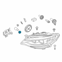 OEM 2020 BMW X1 Bulb Socket Diagram - 63-11-7-393-855