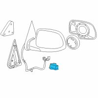 OEM 2004 Cadillac Escalade EXT Turn Signal Lamp Diagram - 88980307