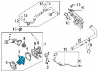 OEM 2022 Hyundai Santa Fe Pump Sub Assembly-Coolant Diagram - 25110-2S000