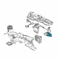 OEM Jeep Liberty Air Conditioner And Heater Actuator Diagram - 5066519AA