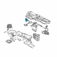 OEM Jeep Liberty Air Conditioner And Heater Actuator Diagram - 5066510AA