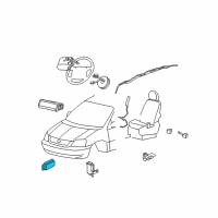 OEM Mercury Front Sensor Diagram - 6F2Z-14B004-AA