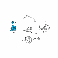 OEM Acura TL Master Cylinder Diagram - 46100-SP0-J54