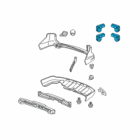 OEM 2011 Honda CR-V Back Up Sensors (Urban Titanium Metallic-Exterior) Diagram - 08V67-SWA-1Q0J