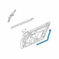 OEM 2003 Dodge Viper WEATHERSTRIP-Front Door Opening Diagram - 4865563AG