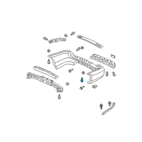 OEM Acura ZDX Bolt, Rear Bumper Diagram - 90141-S3V-A00