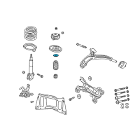 OEM 2003 Dodge Caravan Bearing-STRUT Mount Diagram - 4743044AA