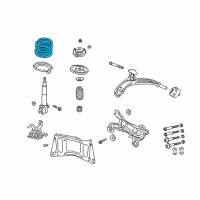 OEM 2007 Chrysler Town & Country Front Coil Spring Diagram - 5006705AB