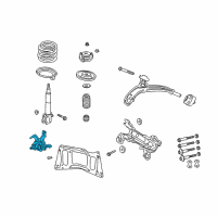 OEM Chrysler Voyager Front Steering Knuckle Diagram - 4694952AB