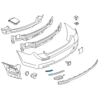 OEM BMW 740i Rear Reflector, Rear Left Diagram - 63-14-7-182-191