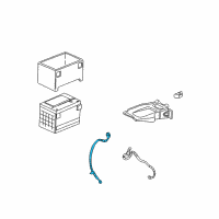 OEM 2004 Cadillac Escalade EXT Cable Asm, Battery Positive Diagram - 15372009