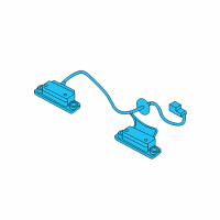 OEM Kia Lamp Assembly-License Plate Diagram - 925012P600