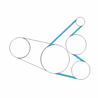 OEM Scion xA Alternator Belt Diagram - 90916-02705