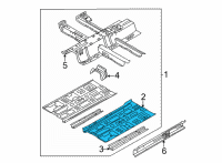 OEM 2022 Hyundai Elantra Panel Assembly-Center Floor Side, R Diagram - 65121-AA000