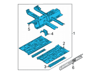 OEM 2022 Hyundai Elantra Panel Assembly-Floor, Ctr Diagram - 65100-AA000
