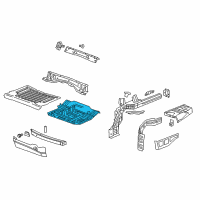 OEM 2020 Cadillac CT6 Rear Floor Pan Diagram - 84486760