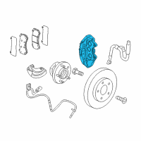 OEM Cadillac Caliper Diagram - 23121835