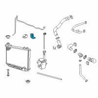 OEM Chevrolet Caprice Radiator Assembly Upper Bracket Diagram - 92265004