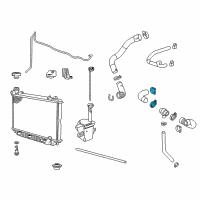 OEM 2011 Chevrolet Caprice Upper Hose Clamp Diagram - 90469894