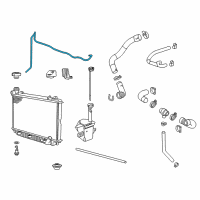 OEM 2014 Chevrolet Caprice Overflow Hose Diagram - 92421240