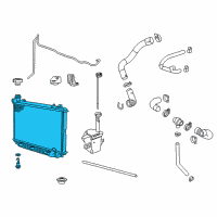 OEM 2008 Pontiac G8 Radiator Assembly Diagram - 92234040