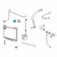 OEM Chevrolet Caprice Mount Asm-Radiator Upper Diagram - 92257880