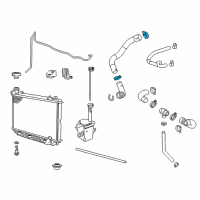 OEM 2008 Saturn Astra Lower Hose Clamp Diagram - 13162313