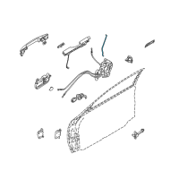 OEM 2007 Nissan Maxima Rod-Key Lock, LH Diagram - 80515-7Y000