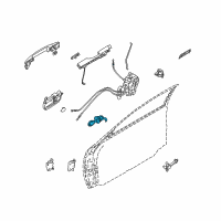 OEM 2006 Nissan Maxima Cylinder Set-Door Lock, L Diagram - 80601-8J000