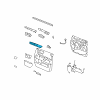OEM Hummer H2 Armrest Asm-Front Side Door *Ebony Diagram - 25894696