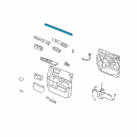 OEM 2006 Hummer H2 Belt Weatherstrip Diagram - 15223812