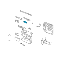 OEM Hummer H2 Switch Asm-Door Lock & Side Window Diagram - 25976512