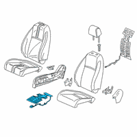 OEM 2017 Honda Civic Heater Complete Right, Front Diagram - 81134-TBA-A31