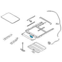 OEM 2016 Nissan Quest Motor Assy-Sunroof Diagram - 91295-1JB2A